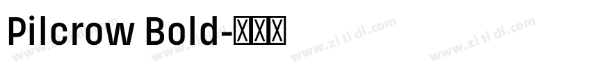 Pilcrow Bold字体转换